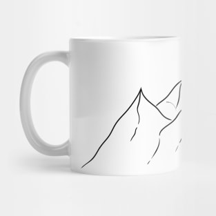 which soon goes down behind the mountains and forms a sunset. Mug